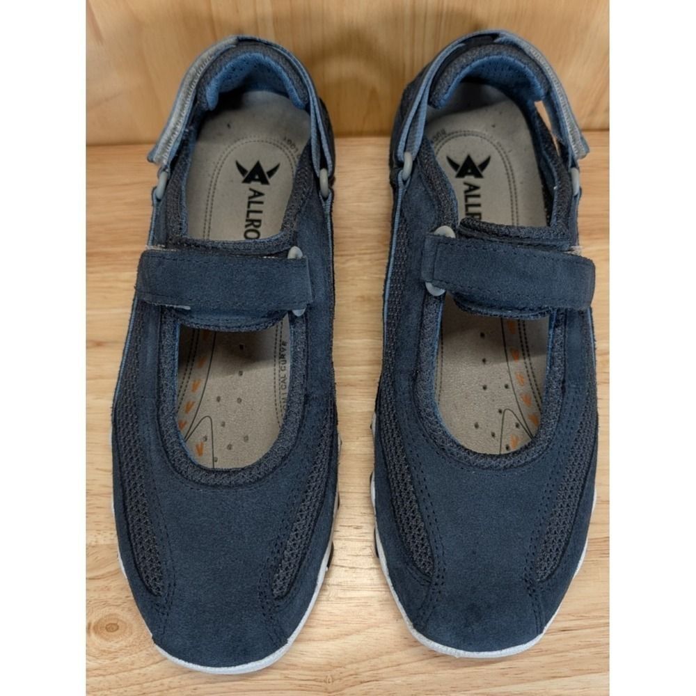 Allrounder Mary Jane Shoes Womens US 7 EU 37 Navy Comfort Strap - Picture 5 of 10